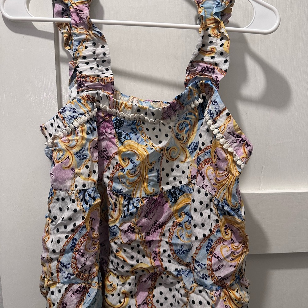 Colorful Patchwork Sleeveless Top